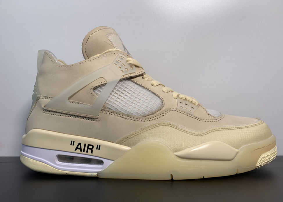 OFF-WHITE x Air Jordan 4 WMNS Mid Sail CV9388-100