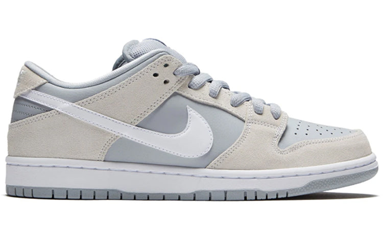 Nike SB Skateboard Zoom Dunk Low PRO WOLF GREY/SUMMIT White-CLEAR 854866-011 sneakmarks