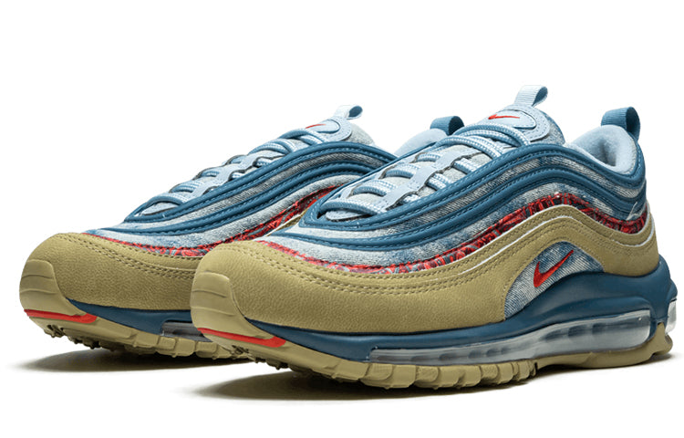 Nike Air Max 97'Wild West' GS Parachute Beige/University Red-Thunderstorm-Lite Armory Blue-Sail BV6374-200 KICKSOVER