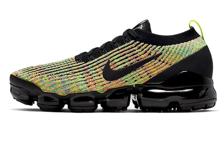 Nike Womens Air VaporMax Flyknit 3 'Multi-Color' Black/Black-Volt AJ6910-004 KICKSOVER