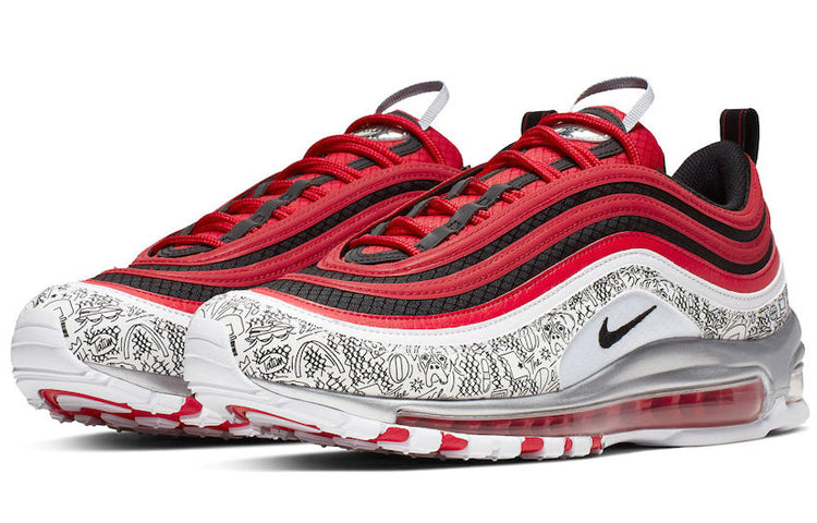 Nike Jayson Tatum x Air Max 97 'Saint Louis Roots' University Red/Black-White CJ9780-600 KICKSOVER