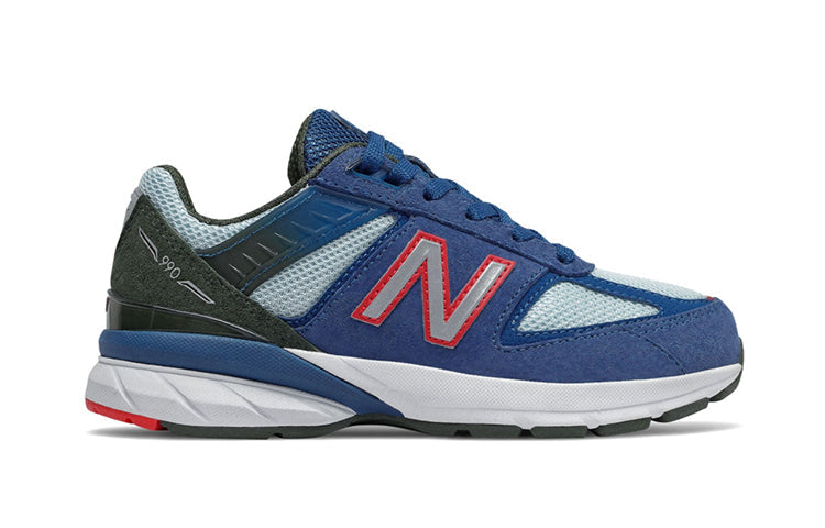 New Balance 990v5 Little Kid 'Andromeda Blue' Andromeda Blue/Team Red PC990NC5 KICKSOVER