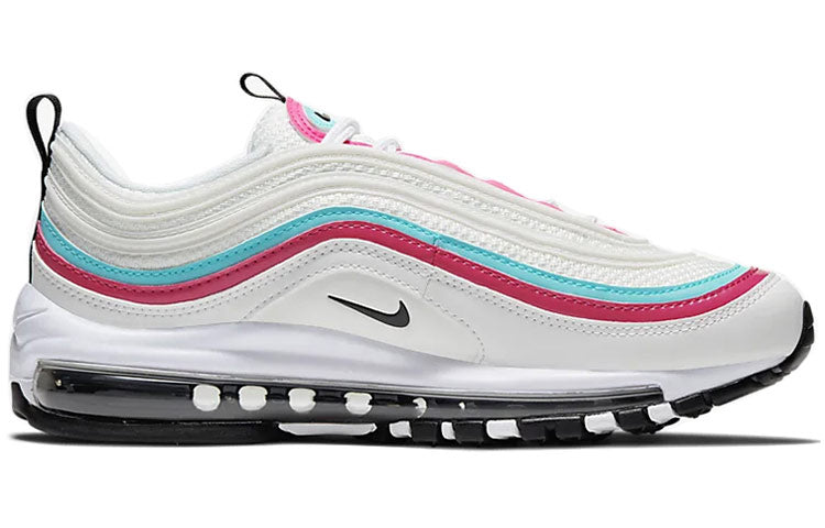 Nike Womens Air Max 97 White Pink Aurora Green CT6806-116 KICKSOVER