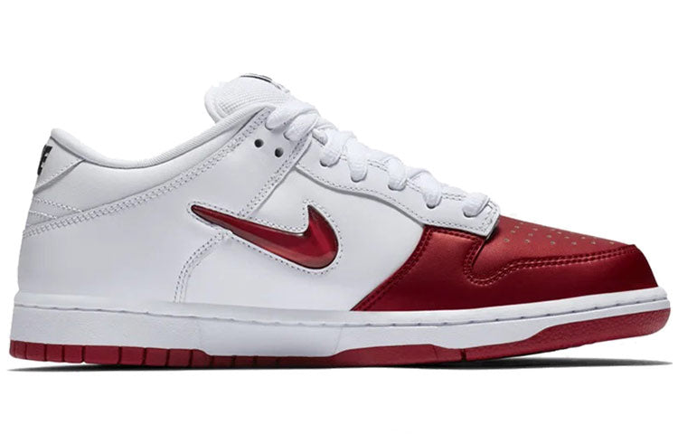 Nike SB Skateboard Dunk Low Supreme - White Red CK3480-600 sneakmarks