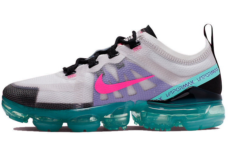 Nike Womens Air VaporMax 2019 'South Beach' Platinum Tint/Pink Blast-Aurora Green AR6632-005 KICKSOVER