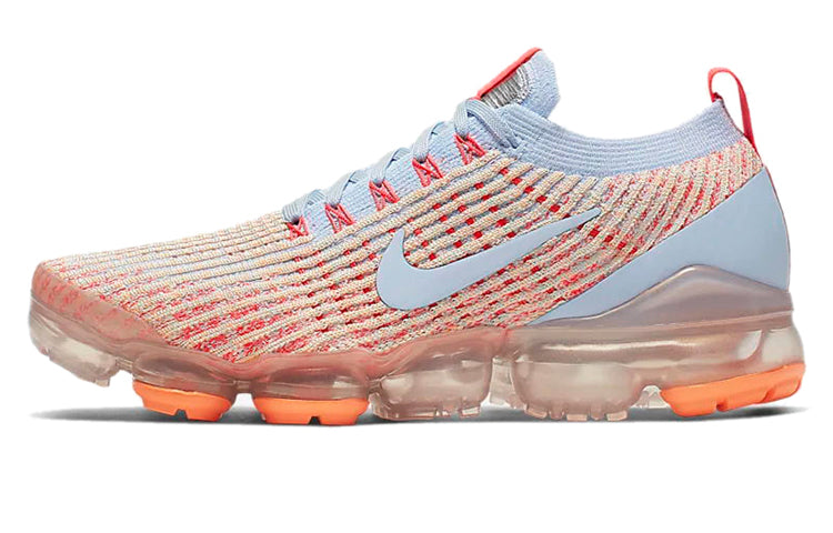 Nike Womens Air VaporMax Flyknit 3 'Blue Orange' Hydrogen Blue/Orange Pulse/Red Orbit/Hydrogen Blue AJ6910-400 KICKSOVER