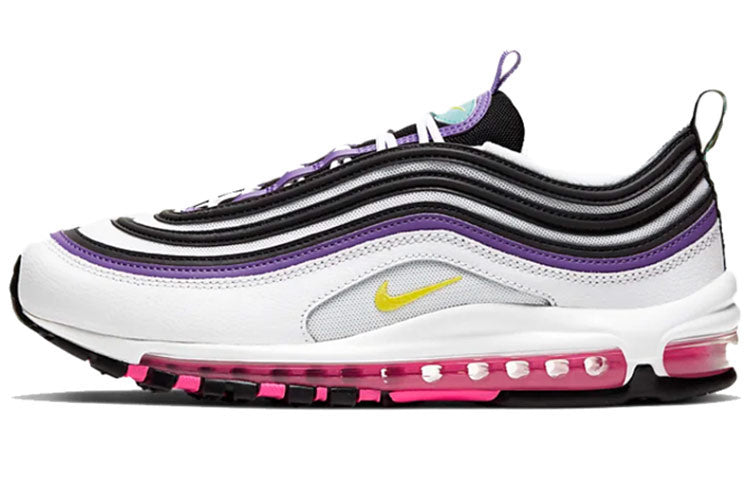 Nike Air Max 97 White Dynamic Yellow Violet 921826-106 KICKSOVER
