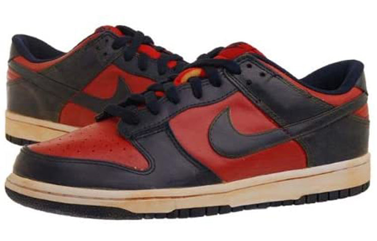 Nike Dunk Low Vintage 'Varsity Red Blue' Varsity Red/Midnight Blue 446242-601 sneakmarks