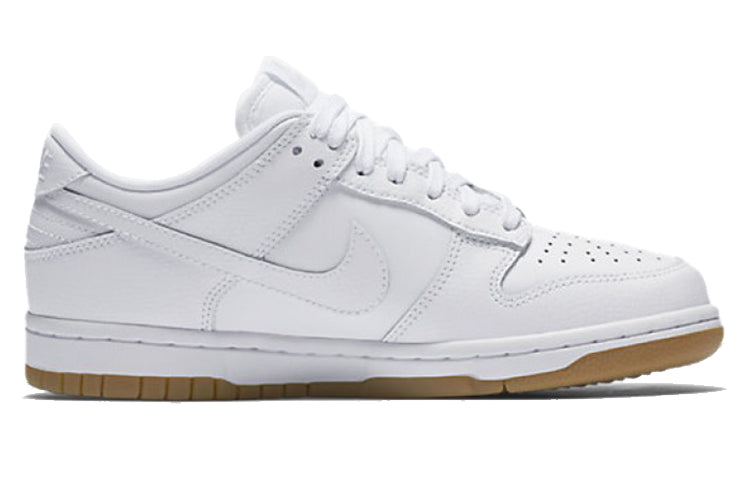 Nike Womens WMNS Dunk Low 'White Gum' White/Pure Platinum/Gum Light Brown/White 311369-100 sneakmarks