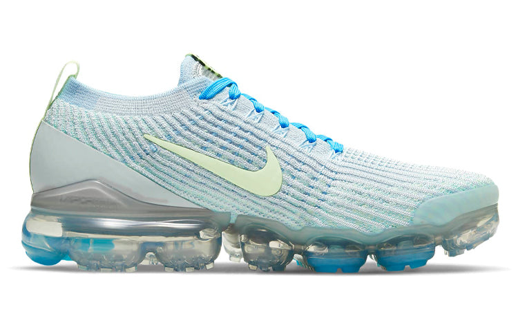 Nike Womens Air VaporMax 3 'Pure Platinum Baltic Blue' Pure Platinum/Baltic Blue/Metallic Silver/Barely Volt DC2051-001 KICKSOVER