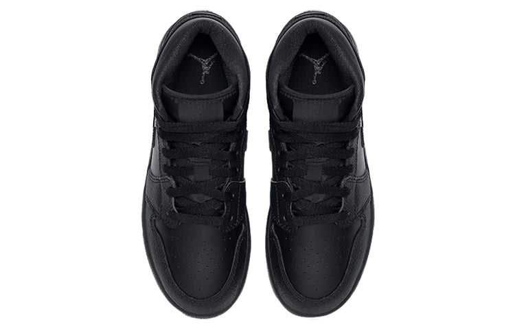 Air Jordan 1 Mid GS Triple Black 554725-091