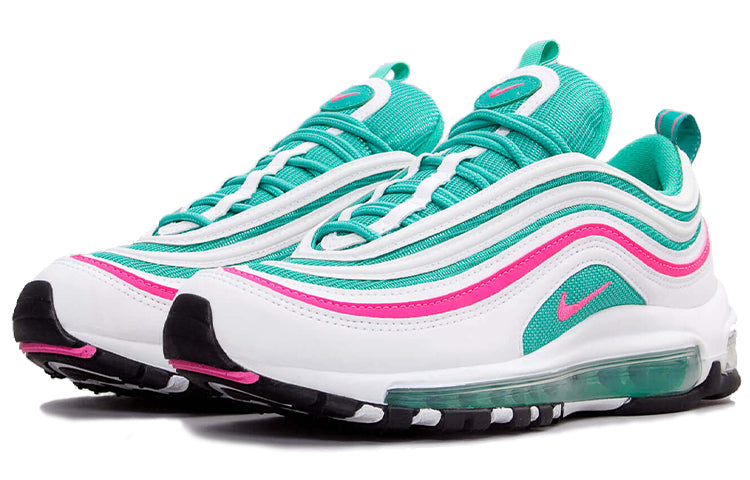 Air Max 97'South Beach' GS White/Pink Blast-Kinetic Green 921522-101 KICKSOVER