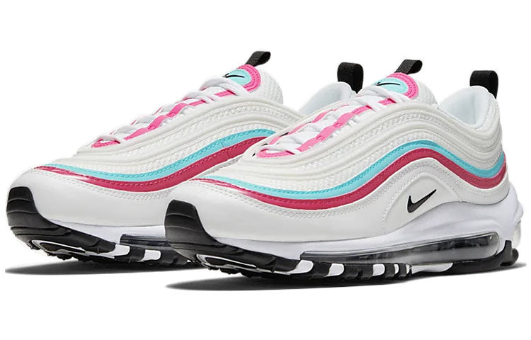 Nike Womens Air Max 97 White Pink Aurora Green CT6806-116 KICKSOVER