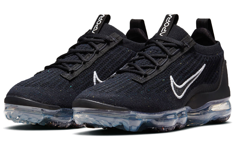 Nike Womens Air Vapormax Flyknit 2021 Black Metallic Silver DC4112-002 KICKSOVER