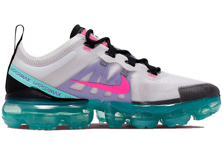 Nike Womens Air VaporMax 2019 'South Beach' Platinum Tint/Pink Blast-Aurora Green AR6632-005 KICKSOVER