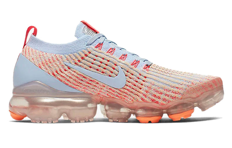 Nike Womens Air VaporMax Flyknit 3 'Blue Orange' Hydrogen Blue/Orange Pulse/Red Orbit/Hydrogen Blue AJ6910-400 KICKSOVER