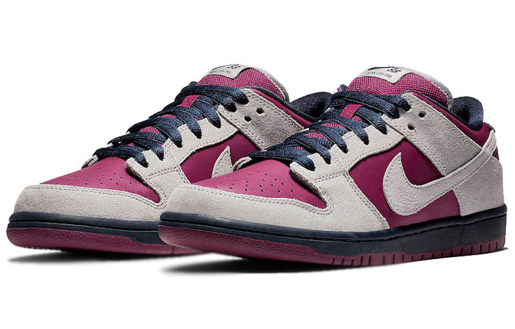 Nike Dunk Low SB Skateboard 'True Berry' Atmosphere Grey/True Berry-Obsidian-Atmosphere Grey BQ6817-001 sneakmarks