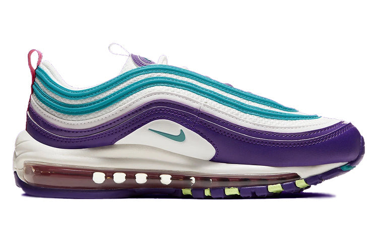 Womens Air Max 97 'Hornets' Summit White/Blight Blus-Purple-Volt CI7388-101 KICKSOVER
