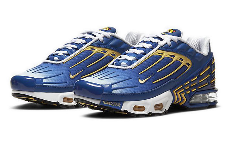 Nike Air Max Plus 3 GS 'Deep Royal Topaz Gold' Deep Royal/White/Topaz Gold CD6871-402 KICKSOVER