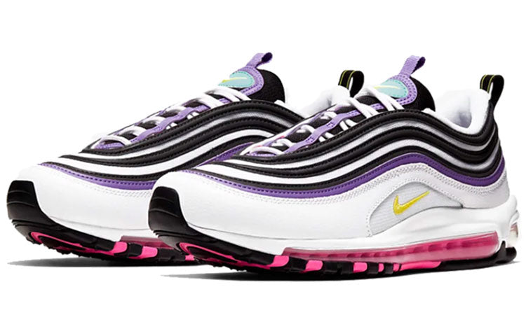 Nike Air Max 97 White Dynamic Yellow Violet 921826-106 KICKSOVER