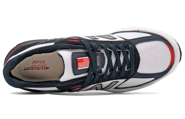 New Balance 990v5 Made in USA 'White Carbon Red' White/Carbon/Team Red M990NL5 KICKSOVER
