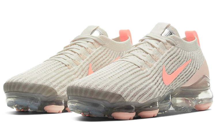 Nike Womens Air VaporMax Flyknit 3 'Light Cream Crimson Tint' Light Cream/Crimson Tint/Vast Grey/Atomic Pink CT1274-200 KICKSOVER