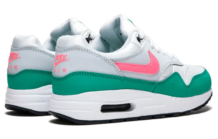Nike Air Max 1 GS 'Watermelon' Summit White/Sunset Pulse/Kinetic Green 807602-105 KICKSOVER