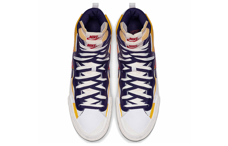 Nike Blazer Mid x Sacai Maize Navy BV0072-700 sneakmarks