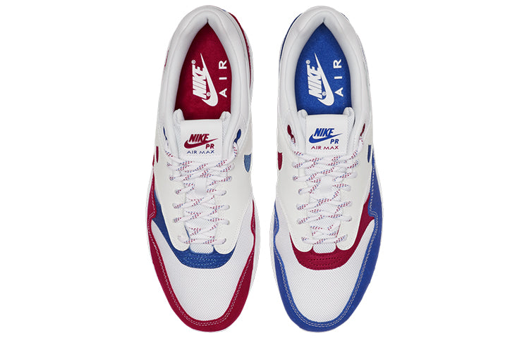 Nike Air Max 1 Premium 'Puerto Rico' White/Gym Red/Racer Blue CJ1621-100 KICKSOVER