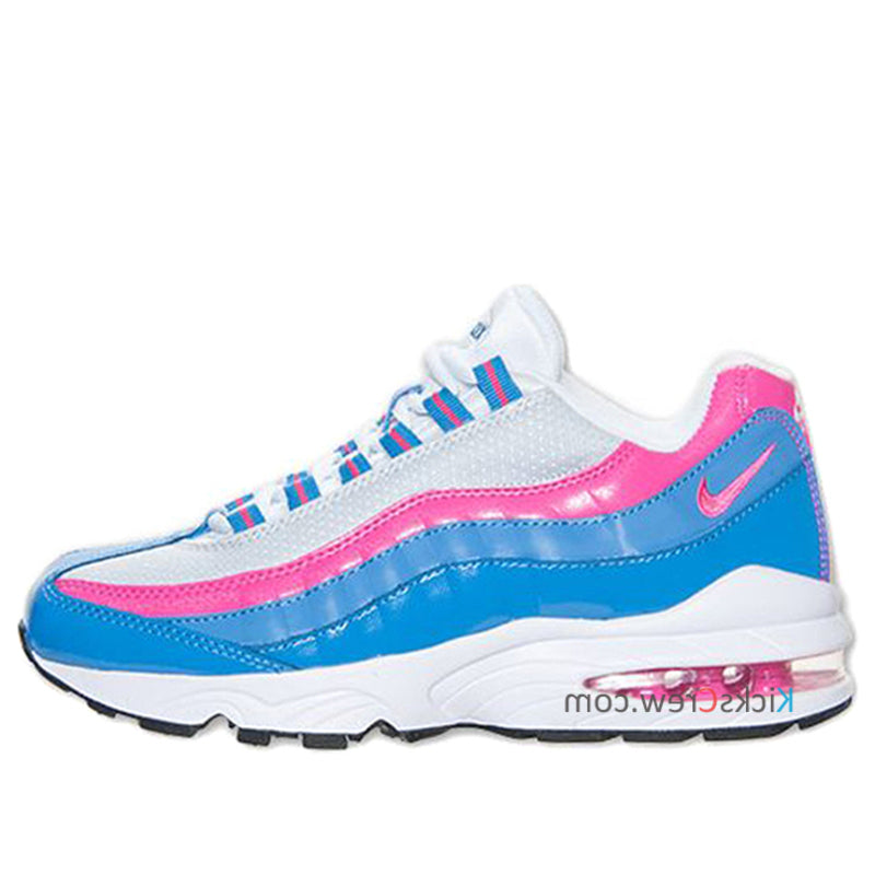 Nike Air Max 95 LE GS White Pink Distinct Blue 310830-110 sneakmarks