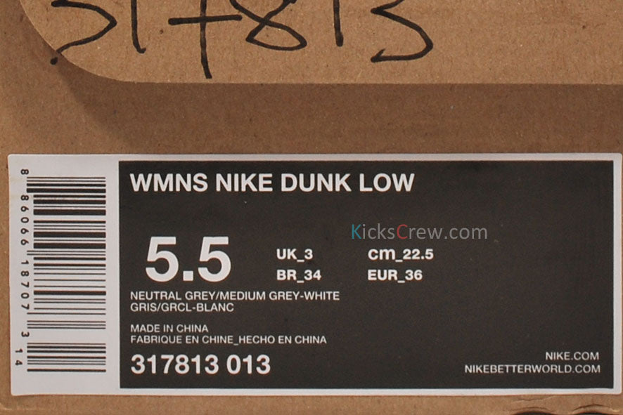 Nike Womens WMNS Dunk Low 317813-013 sneakmarks