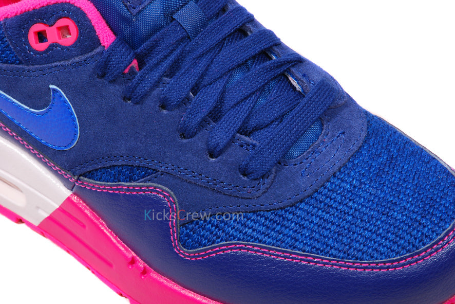 Nike Womens Air Max 1 Game Royal Pink Flash 319986-403 KICKSOVER