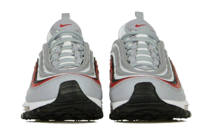 Nike Air Max 97 GS 'Wolf Grey Red' Wolf Grey/University Red/Black 921522-020 sneakmarks