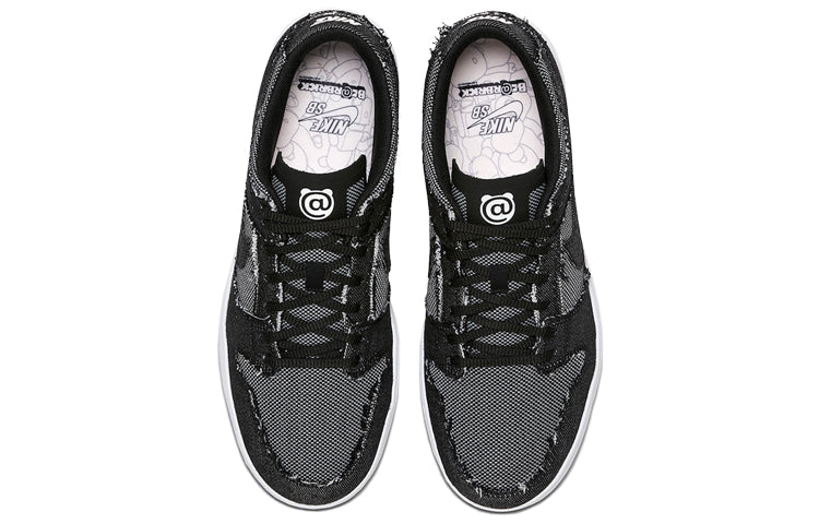 Nike SB Skateboard Dunk Low Elite QS Black BE@RBRICK 877063-002 sneakmarks