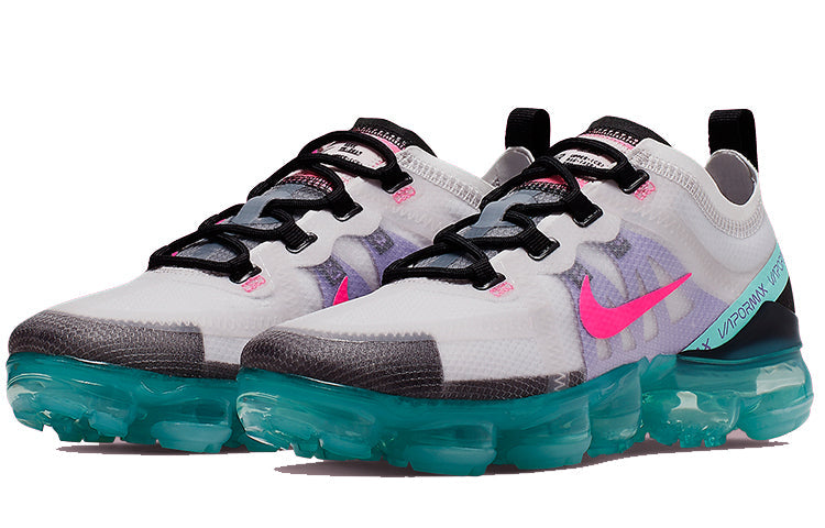 Nike Womens Air VaporMax 2019 'South Beach' Platinum Tint/Pink Blast-Aurora Green AR6632-005 KICKSOVER