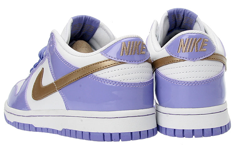 Nike Womens WMNS Dunk Low White/Blue-Grape Cooler 309324-191 sneakmarks