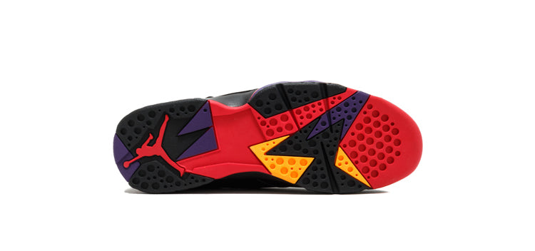 Air Jordan 7 Retro GS 'Raptor' 2012 Black/True Red-Dark Charcoal-Court Purple 304774-018