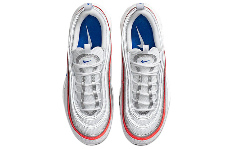 Nike Womens Air Max 97 ESS Silver Flash Crimson Blue CZ6087-101 KICKSOVER