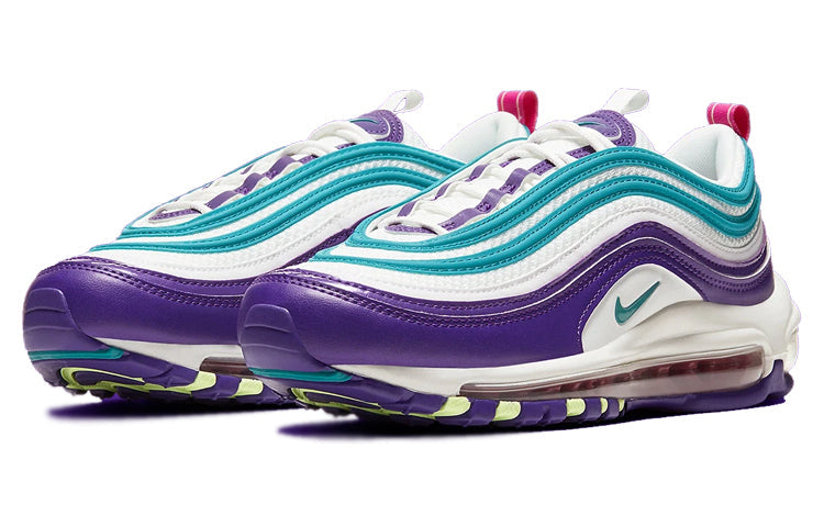 Womens Air Max 97 'Hornets' Summit White/Blight Blus-Purple-Volt CI7388-101 KICKSOVER