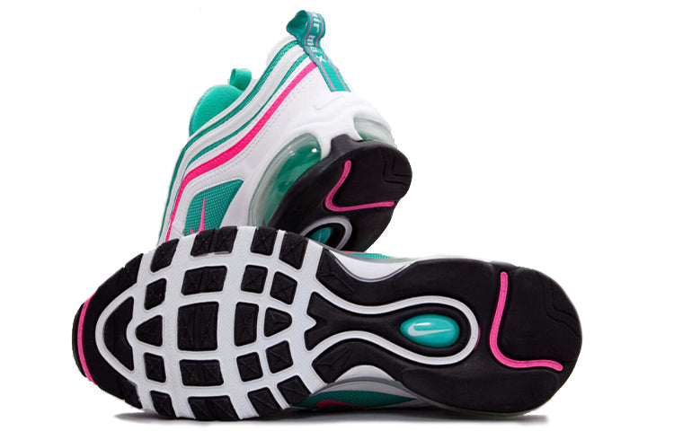 Air Max 97'South Beach' GS White/Pink Blast-Kinetic Green 921522-101 KICKSOVER
