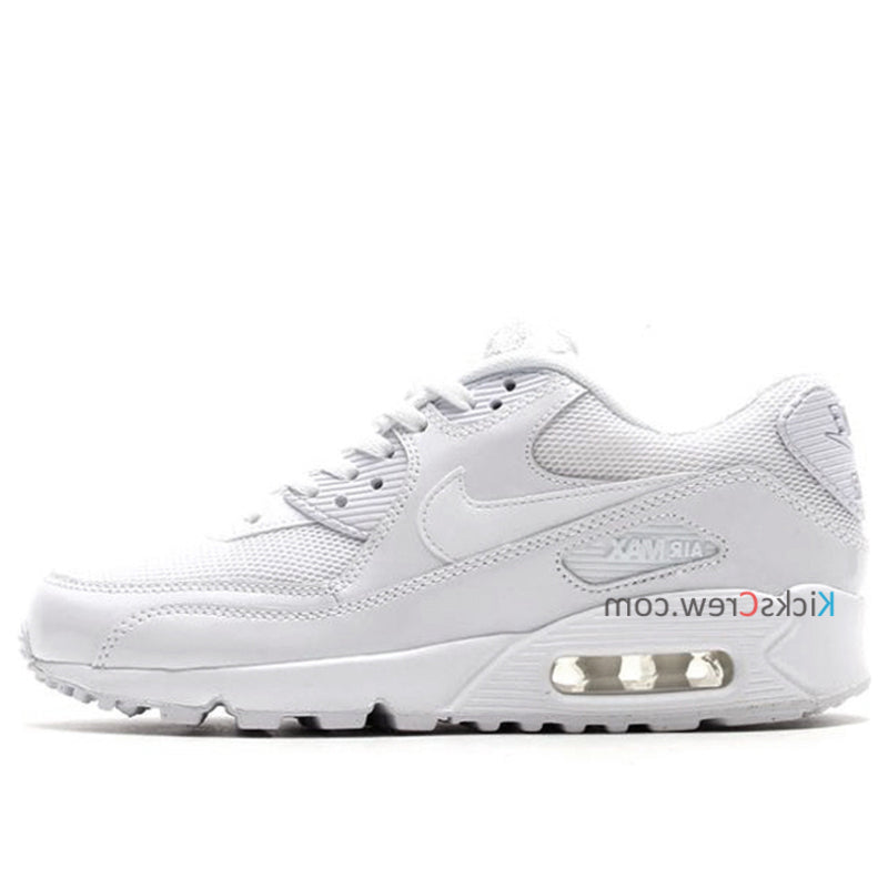 Nike Womens Air Max 90 PREM White Metallic Silver 443817-100 KICKSOVER
