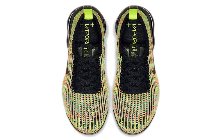 Nike Womens Air VaporMax Flyknit 3 'Multi-Color' Black/Black-Volt AJ6910-004 KICKSOVER