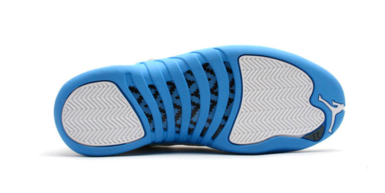 Womens WMNS Air Jordan 12 Retro 'UNC' White/University Blue-Metallic Silver 308243-142