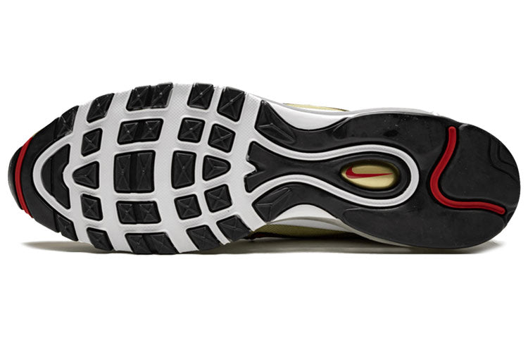 Nike Air Max 97 'Italy Gold' Metallic Gold/White-Black-Varsity Red AJ8056-700 KICKSOVER