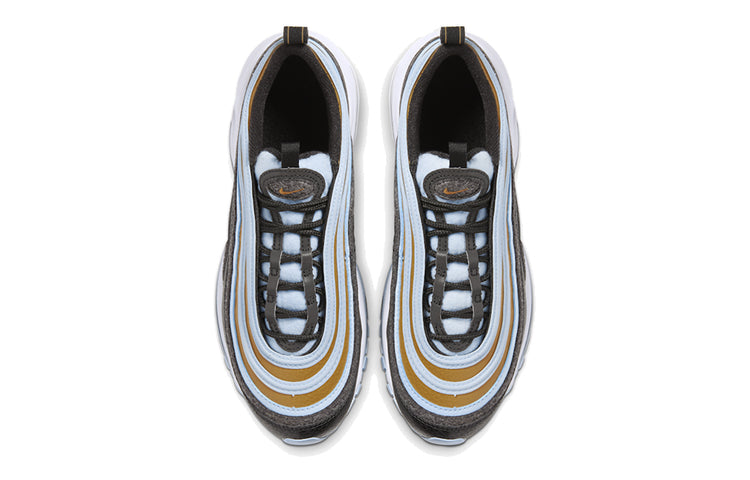 Nike Air Max 97'Fleece' GS Metallic Gold/Light Blue/Black/Grey CD4831-001 KICKSOVER