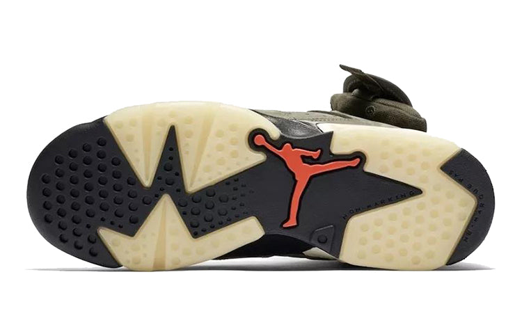Air Jordan 6 Retro SP GS Travis Scott - Medium Olive CN1085-200 KICKSOVER