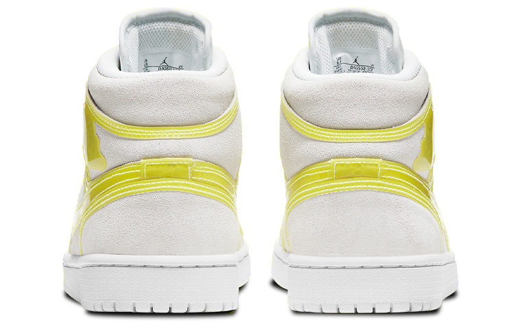 Womens WMNS Air Jordan 1 Mid LX 'Off White Opti Yellow' Opti Yellow (W) DA5552-107