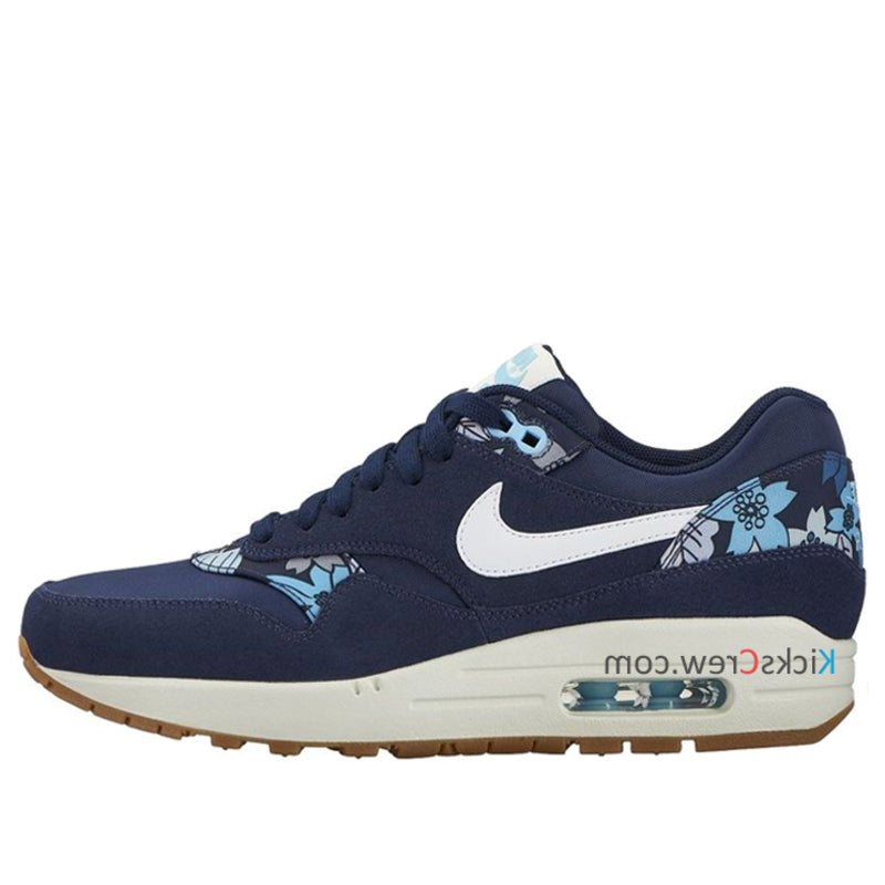 Nike Womens Air Max 1 Print Floral - Midnight Navy 528898-401 KICKSOVER