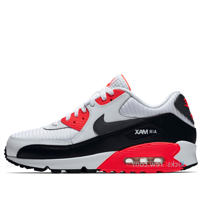 Nike Air Max 90 Essential White Black Bright Crimson 537384-126 KICKSOVER