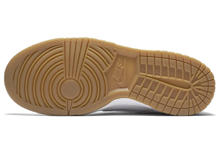 Nike Womens WMNS Dunk Low 'White Gum' White/Pure Platinum/Gum Light Brown/White 311369-100 sneakmarks